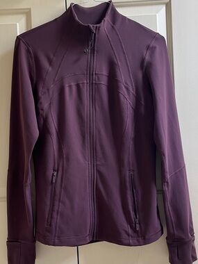 🍒LULULEMON sz 12 DEFINE Jacket ARCTIC PLUM Burgundy Zinfandel *LUON